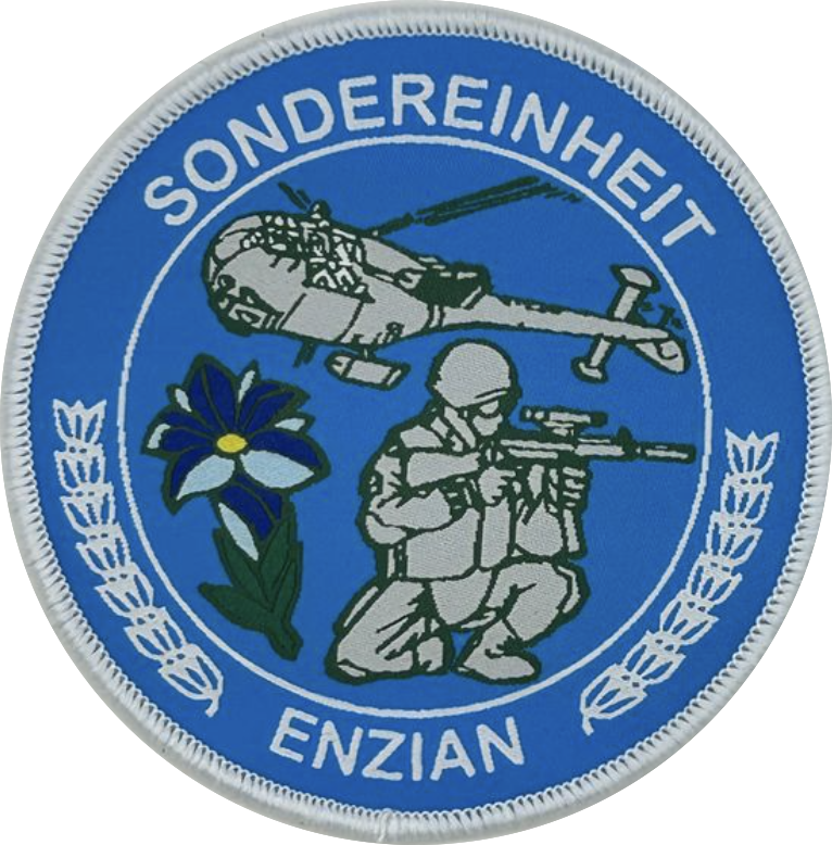 Enzian-Badge Sondereinheit Enzian Badge rund